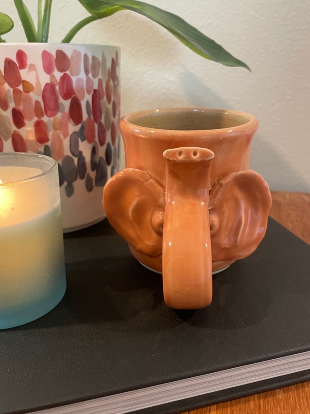 Handcrafted Glazed Elephant Mug